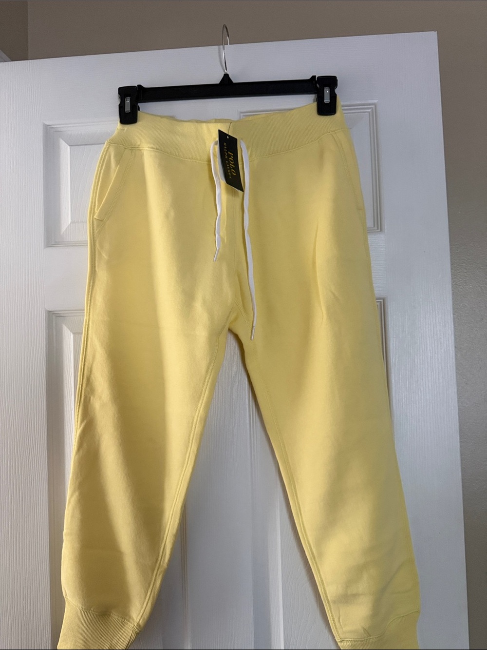 Polo by Ralph Lauren Yellow Drawstring Jogger Sweatpants(no logo)